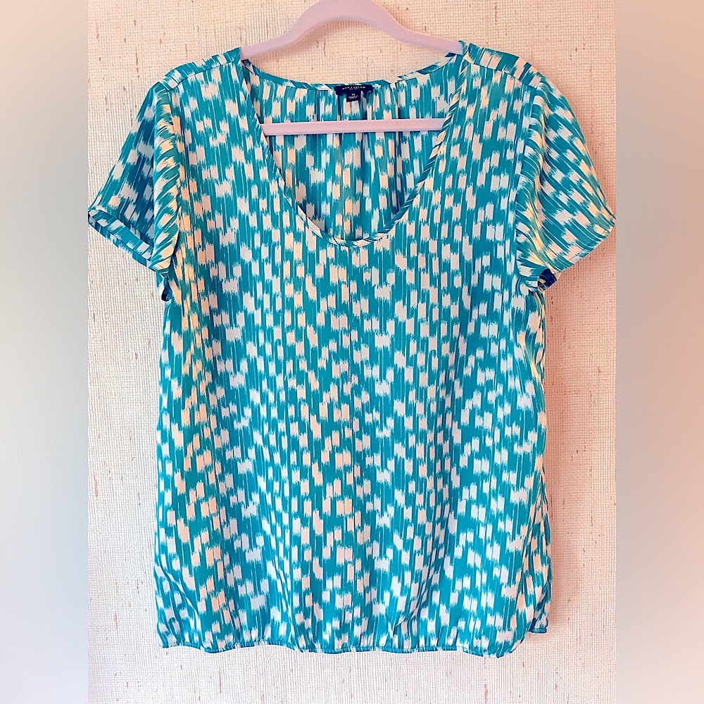 Ann Taylor teal blouse, size Medium
